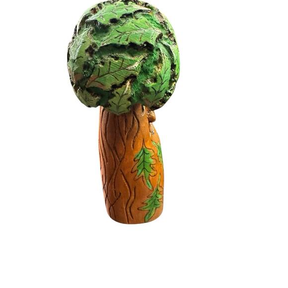 Vintage Hand Carved Wood Branch Tree Man House Spirit Folk Art Whimsical 9 Inch - Picture 7 of 12